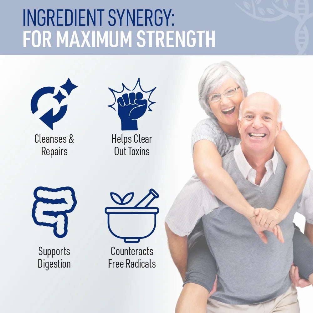 Hepatiben Liver Detox Cleanse, Non-Gmo Capsules for Liver Detox and Regeneration with Gut Repair, Liver Supplement with Milk Thistle, Turmeric, and L-Glutathione, 60 Vegetarian Capsules -