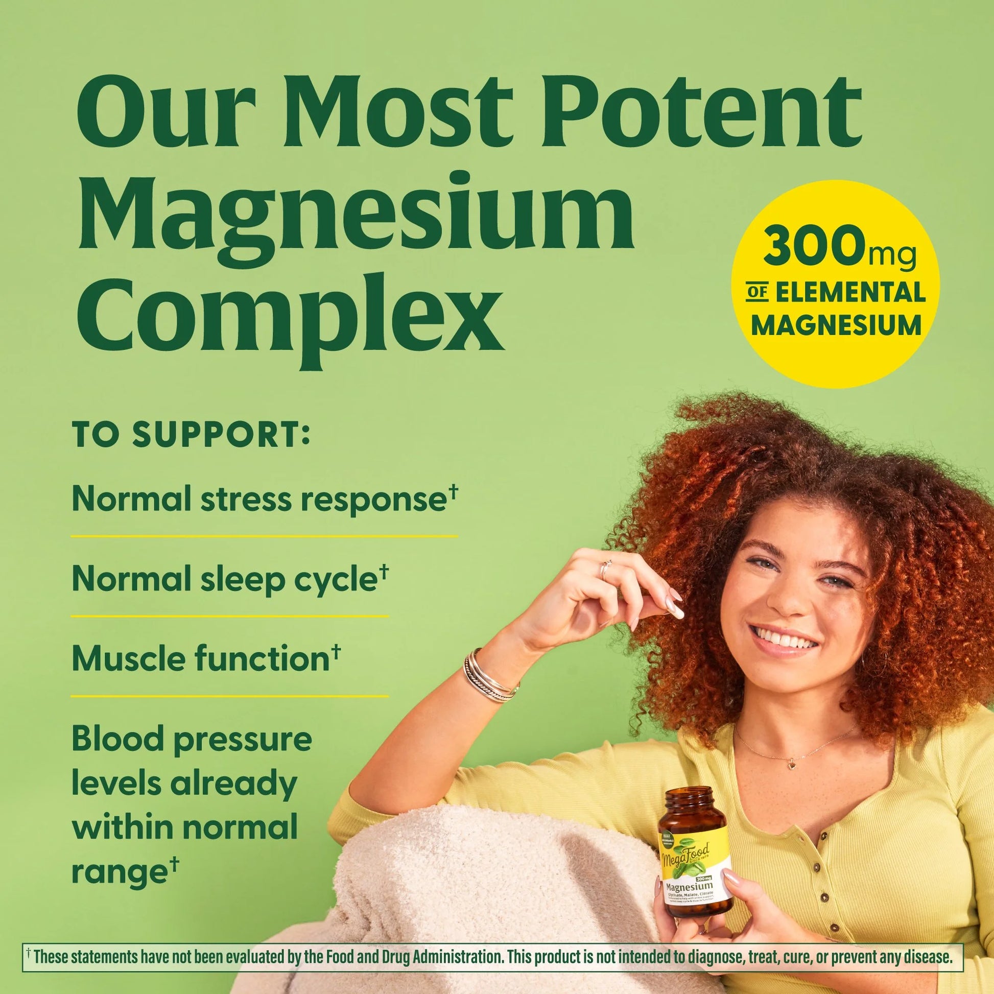 Magnesium 300 Mg - Glycinate, Citrate, Malate - Heart, Nerve Health - 30 Servings