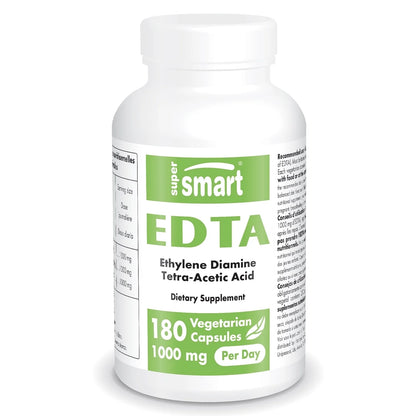 - EDTA 1000Mg per Day - Calcium Disodium EDTA Supplement | Non-Gmo & Gluten Free - 180 Vegetarian Capsules