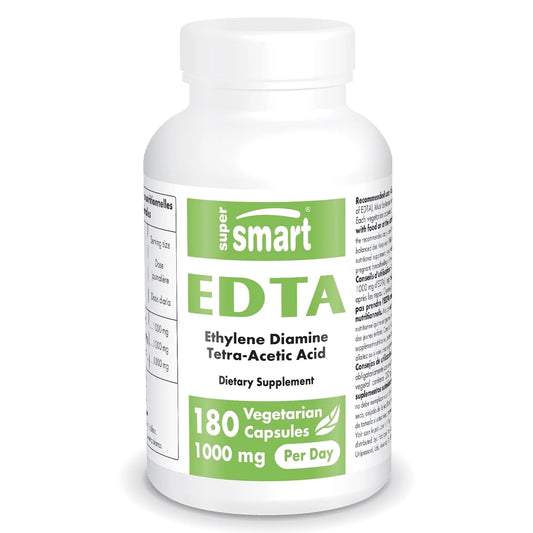 - EDTA 1000Mg per Day - Calcium Disodium EDTA Supplement | Non-Gmo & Gluten Free - 180 Vegetarian Capsules