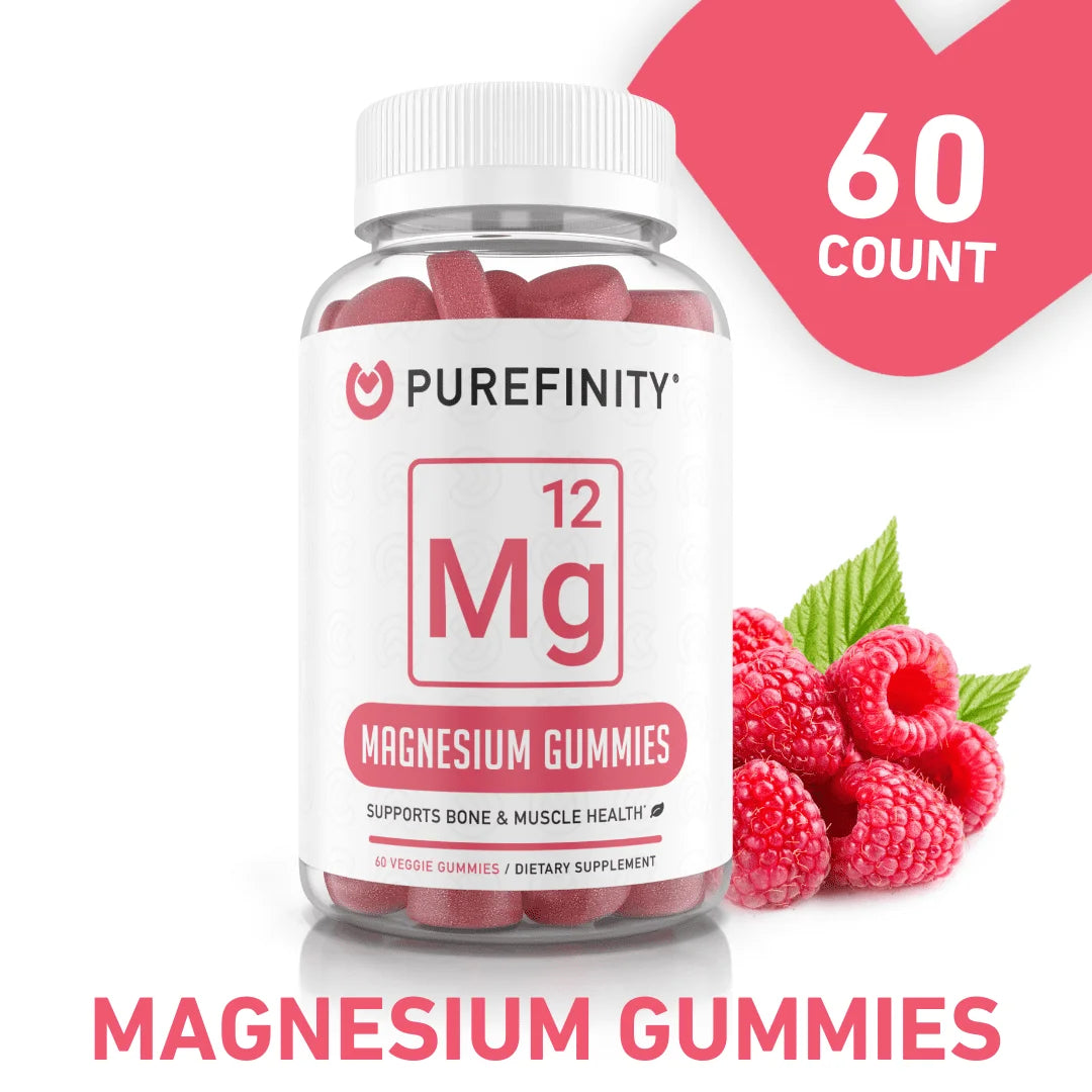 Magnesium Gummies 600Mg - High Absorption Support for Cramps, Muscle Recovery, Sleep, Bone, and Energy Support - Vegan, Non-Gmo, Allergen Free - 60 Gummies