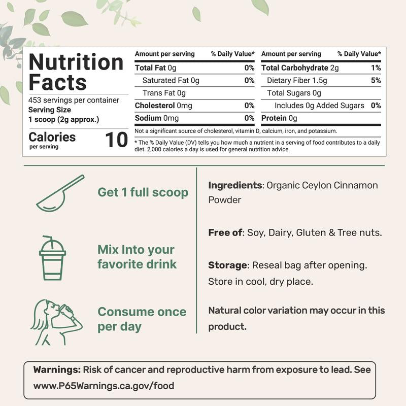 Organic Ceylon Cinnamon Powder