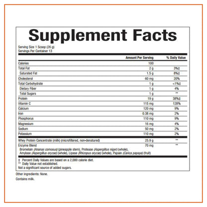 Whey Factors, Grass Fed Whey Protein Concentrate, Aids Muscle Development and Immune Health, Unflavored, 12 Oz