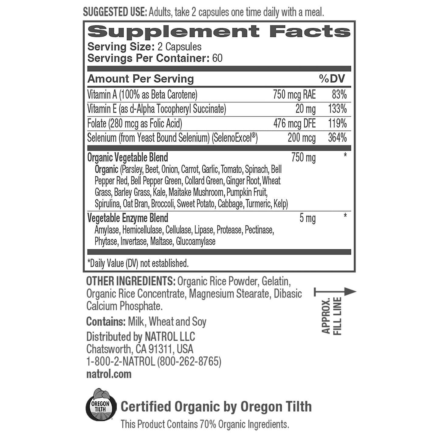 Juicefestiv Daily Fruit & Veggie, 240 Capsules