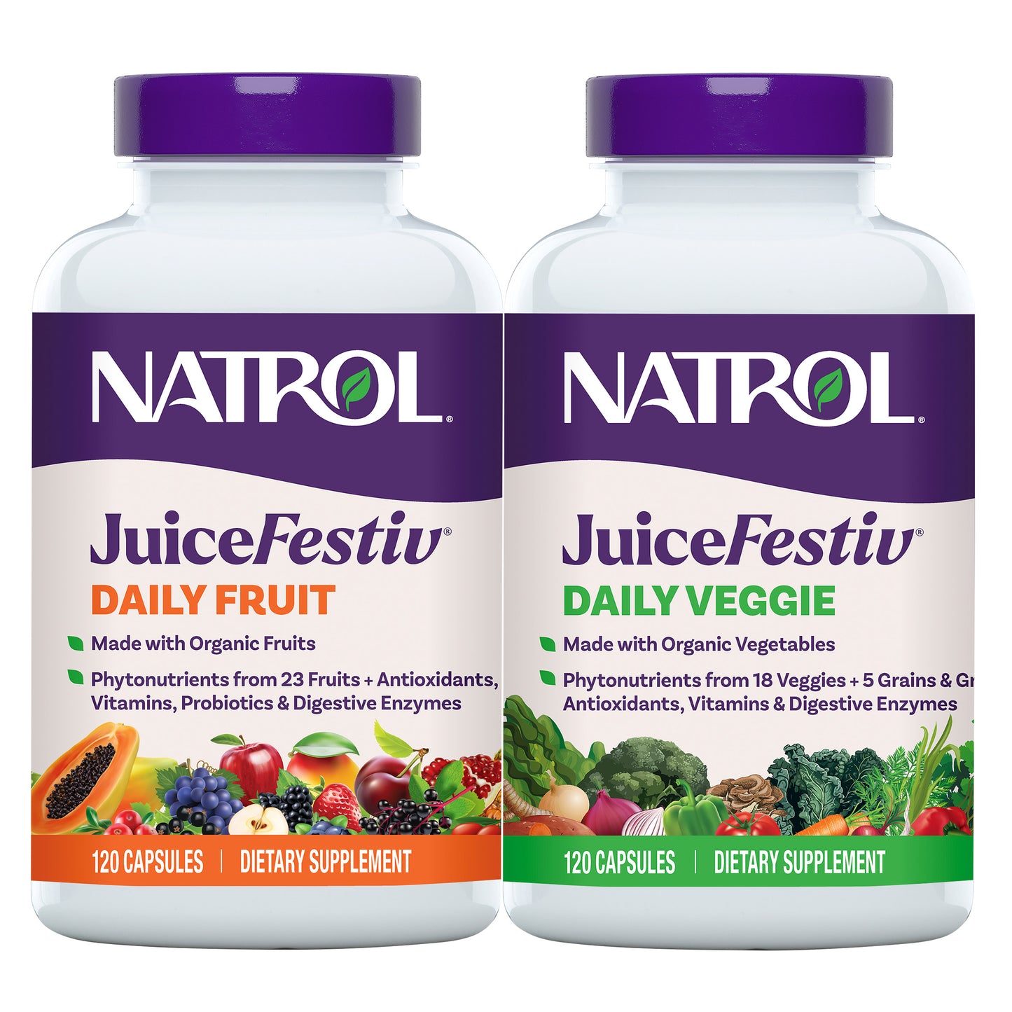 Juicefestiv Daily Fruit & Veggie, 240 Capsules