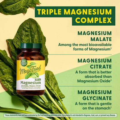 Magnesium 300 Mg - Glycinate, Citrate, Malate - Heart, Nerve Health - 30 Servings