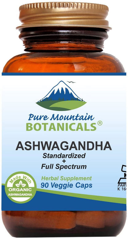 Ashwagandha Capsules Kosher Vegan Caps with 475Mg Ashwagandha Root & Potent Ashwaganda Extract Supplement