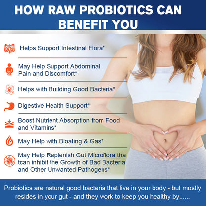 (3 Pack) Probiotics for Women and Men, with Prebiotics and Digestive Enzymes,Digestive & Gut Health by GPGP