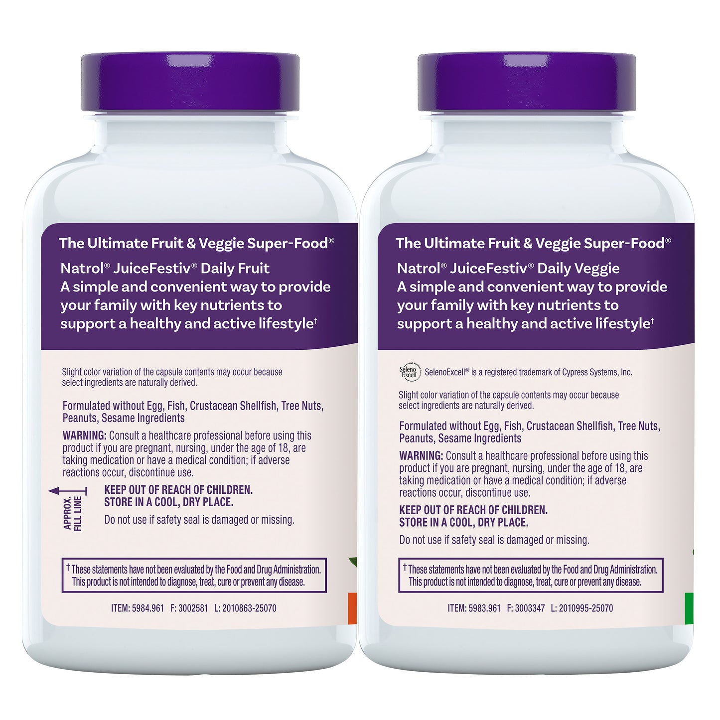 Juicefestiv Daily Fruit & Veggie, 240 Capsules