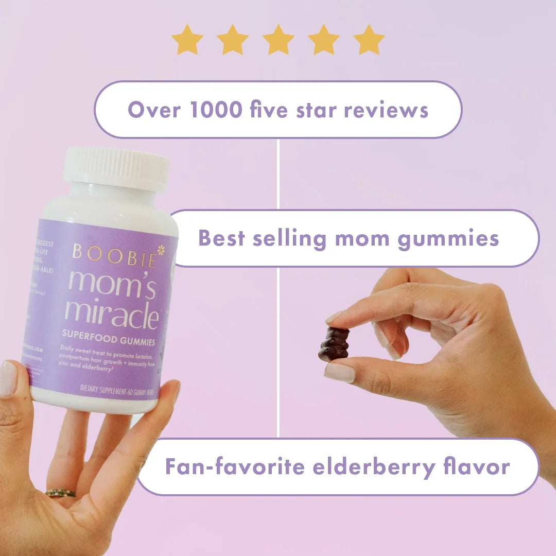 Bears Elderberry Lactation Gummies, Supporting Lactation with Milk-Boosting Superfoods, 60 Gummies