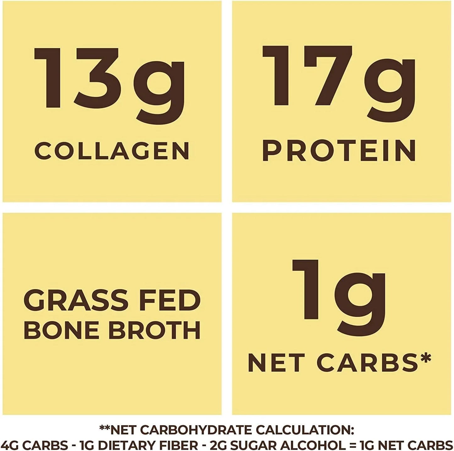 (2 Pack)  Keto Bone Broth Powder | Grass Fed Protein Powder with Collagen | Vanilla, 16 Oz