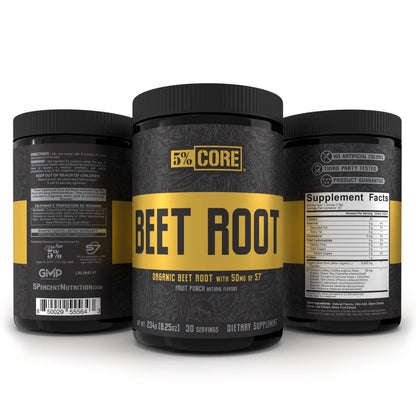 Core Beet Root | Nitric Oxide Beet Root Powder Pre Workout Additive | 6000Mg Beet Root Extract + 50Mg S7 | Vegan & Keto | 30 Servings (Fruit Punch)