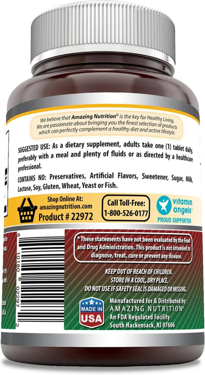 Amazing Formulas Iron as Ferrous Sulfate 65 Mg 240 Tablets Supplement | Non-Gmo | Gluten Free | Made in USA